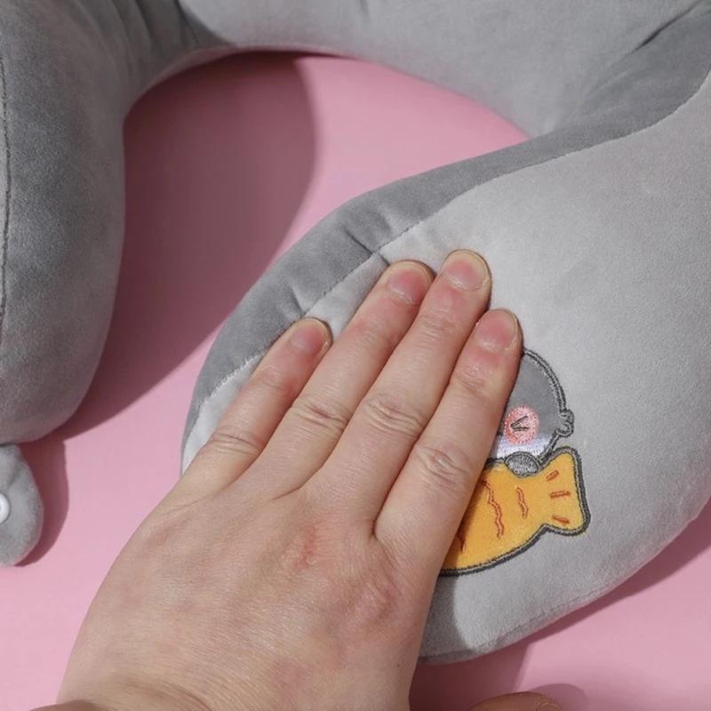 ngasoh.id Bantal Leher Traveling Lucu Bantal Perjalanan Study Tour Bahan Halus Sandaran Kepala Mobil Pesawat Dewasa Bed 5