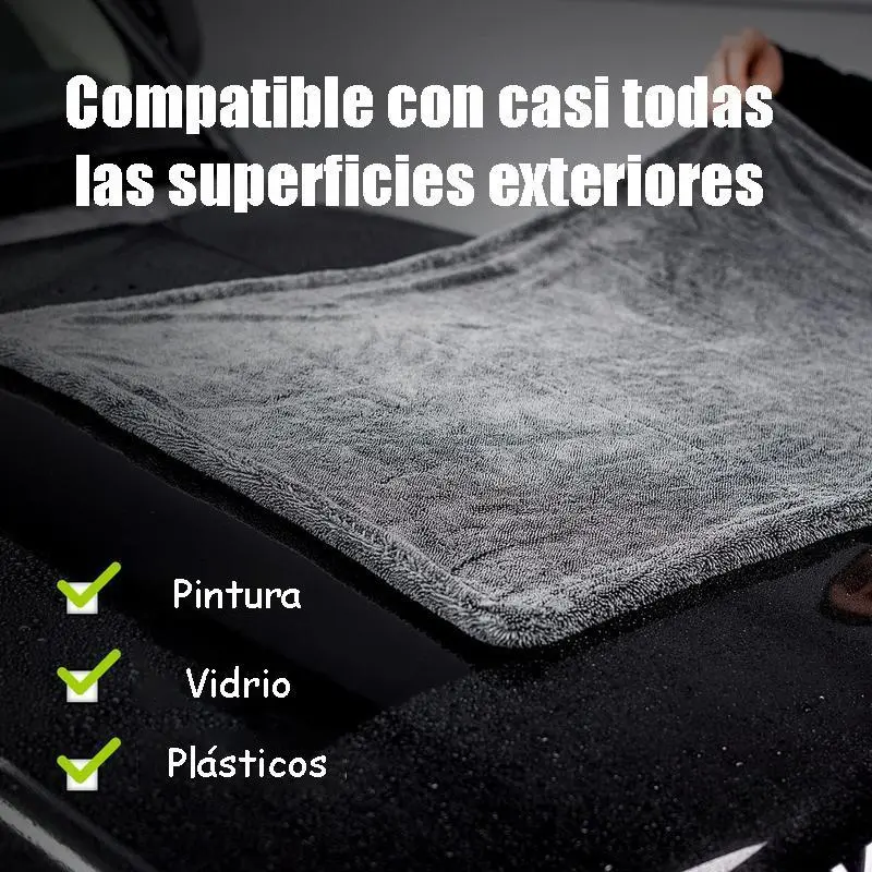 Toalla de Secado para Auto Black Link de Microfibra Premium 1400GSM Superabsorbente de Doble - Foto 5