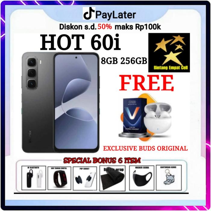 Gambar (EXCLUSIVE ADEPNUGRAHA) INFINIX HOT 60I 8/256 GARANSI RESMI - RED, NON BONUS dari Bintangempat Store Kota Palembang 3 Tokopedia
