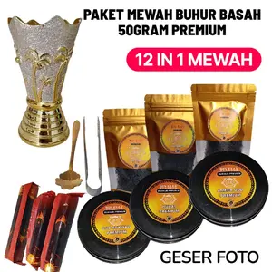 SATU SET PAKET BUKHUR MEWAH 12 IN 1 DAN 11 IN 1 BUHUR BASAH PREMIUM