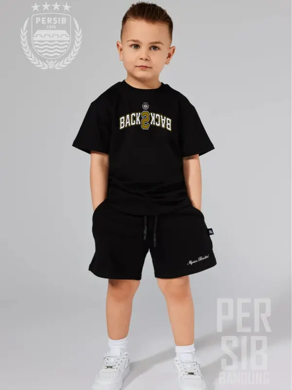 T-shirt Kaos Anak Persib Back to Back Juara Liga 1 Unisex - Bahan Cotton Combed 24s Lembut Nyaman 3