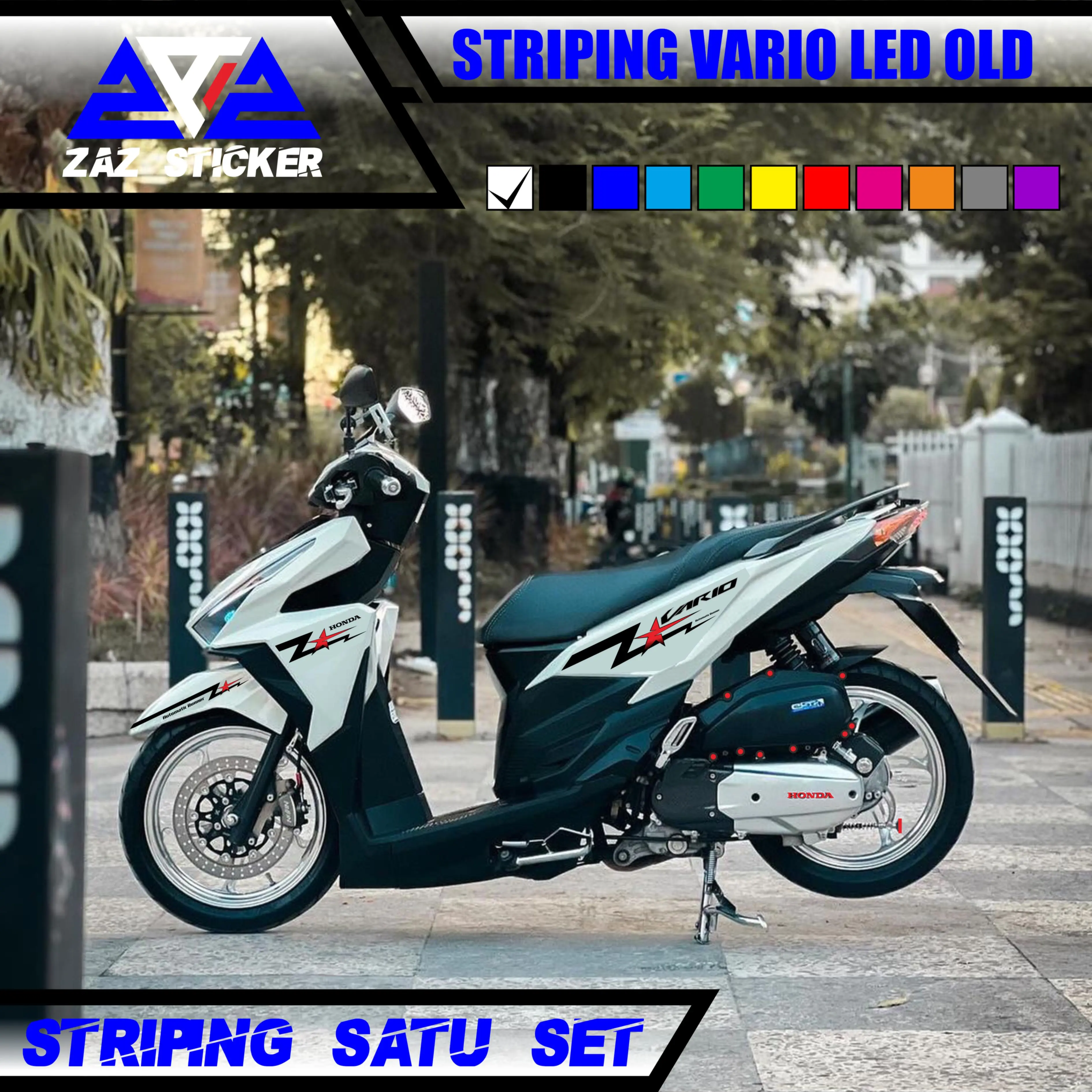 Zaz Sticker Striping Vario Led Old Design Motif 13