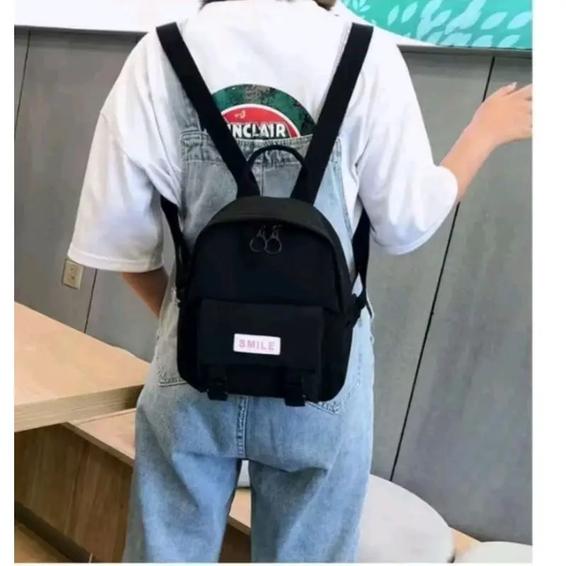 TAS RANSEL SMILE PUNGGUNG WANITA MINI - Tas Sekolah BackPack 1