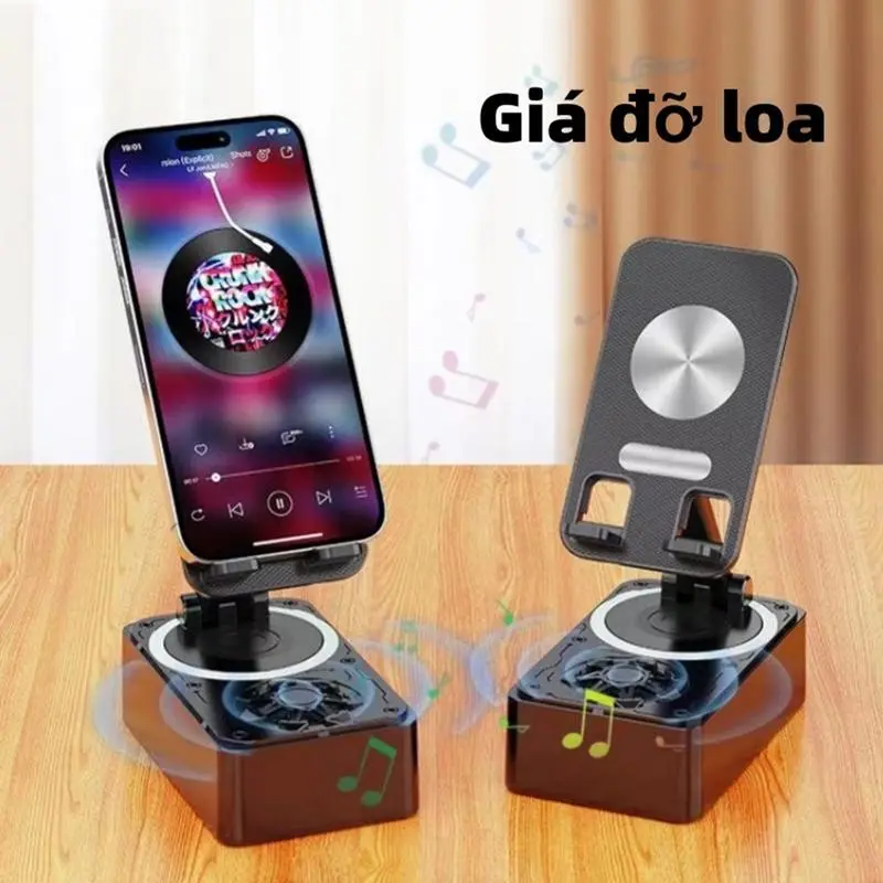 Giá Chân Đế Điện Thoại, Có Loa Âm Thanh, Đa Chức Năng, Thiết Kế Gấp 2 Trong 1, Giá Đỡ Điện Thoại Di Động Thích Hợp Cho Lối Vào, Bàn Văn Phòng, Bàn Phòng Ngủ, Và Sử Dụng Tại Nhà 6