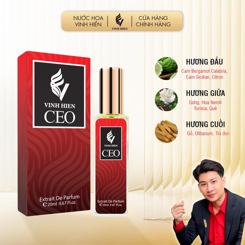 Nước Hoa Nam CEO 20ML ( Extrait De Parfum ) - V VINH HIEN - xịt thơm cosmetic