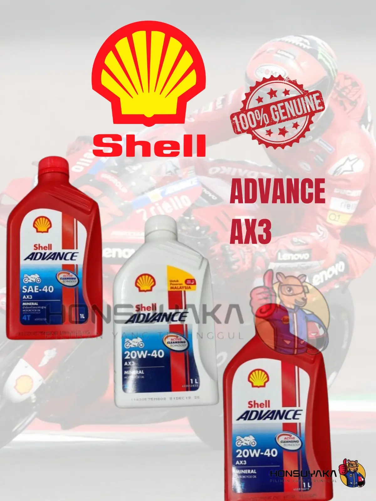 4T SHELL ADVANCE AX3 MINERAL