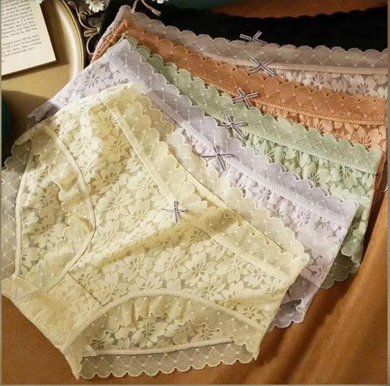 Combo 10 or 5 quần lót nữ ren Chất mịn đẹp QR03 khong gây dặm ngứa - đáy lót cotton - giặt máy thoải mái Women
