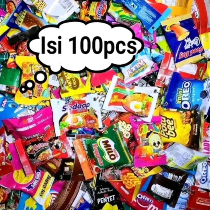(seratus) 100PCS GANCI SNACK GROSIR mainan
