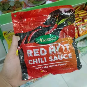 Mazzoni Saus Cabe Merah Pedas Ekstra Pedas - Saus Chili Merah untuk Masakan Lebih Pedas