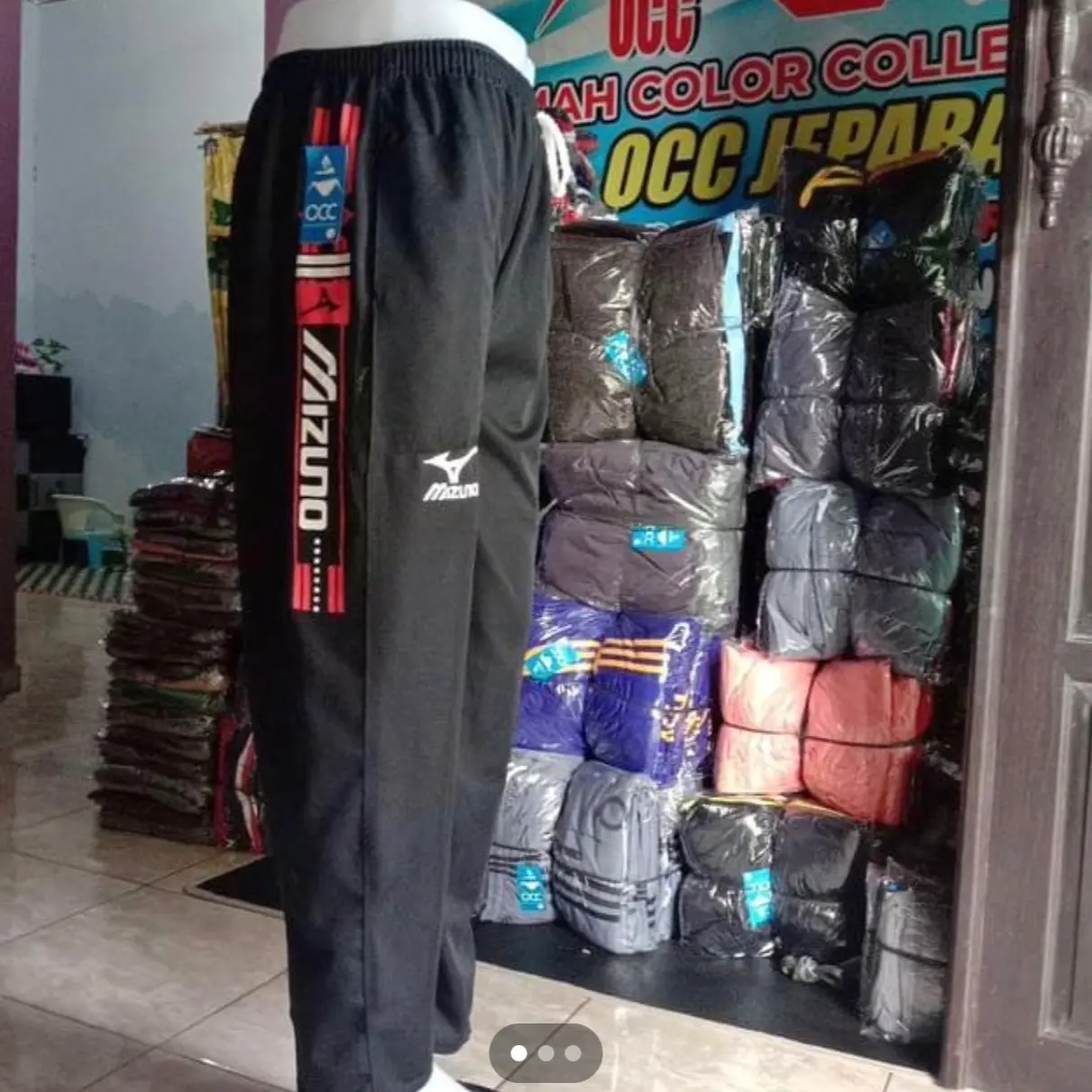 Paket 7 pcs 100 ribu Celana training olahraga unisex nyaman santai Sport Mesin Dicuci pas