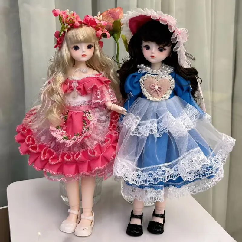 Búp bê đồ chơi cho bé gái, Búp bê công chúa mặc váy tóc dài mắt - TikTok Shop Vietnam
