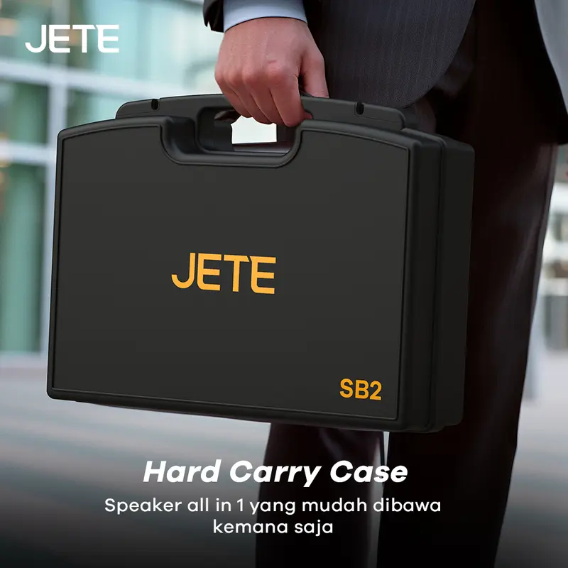 JETE SB2 Speaker Karaoke Bluetooth 2 Mic Wireless IPX6 Garansi 2 Tahun