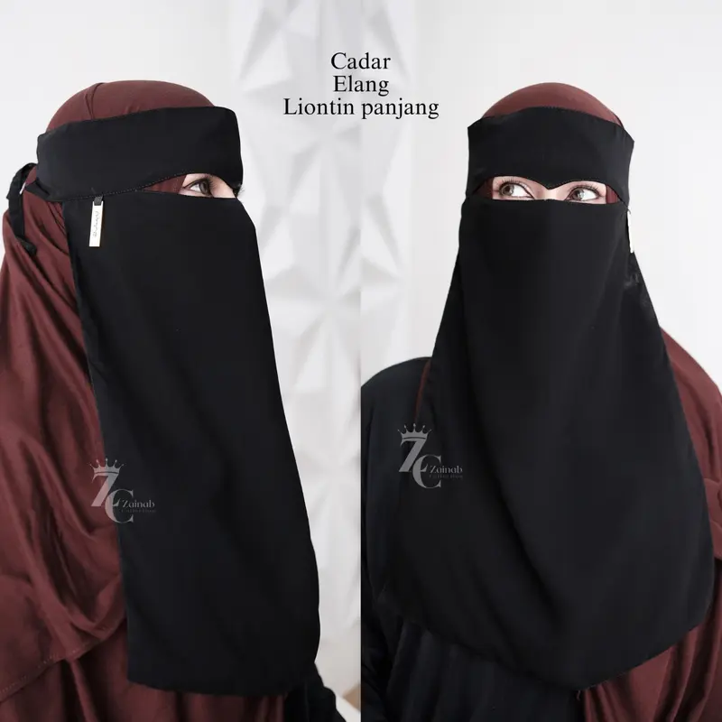 Niqob cadar Saudi sifon  asli muslim tangan Jilbab Syari Kerja 7