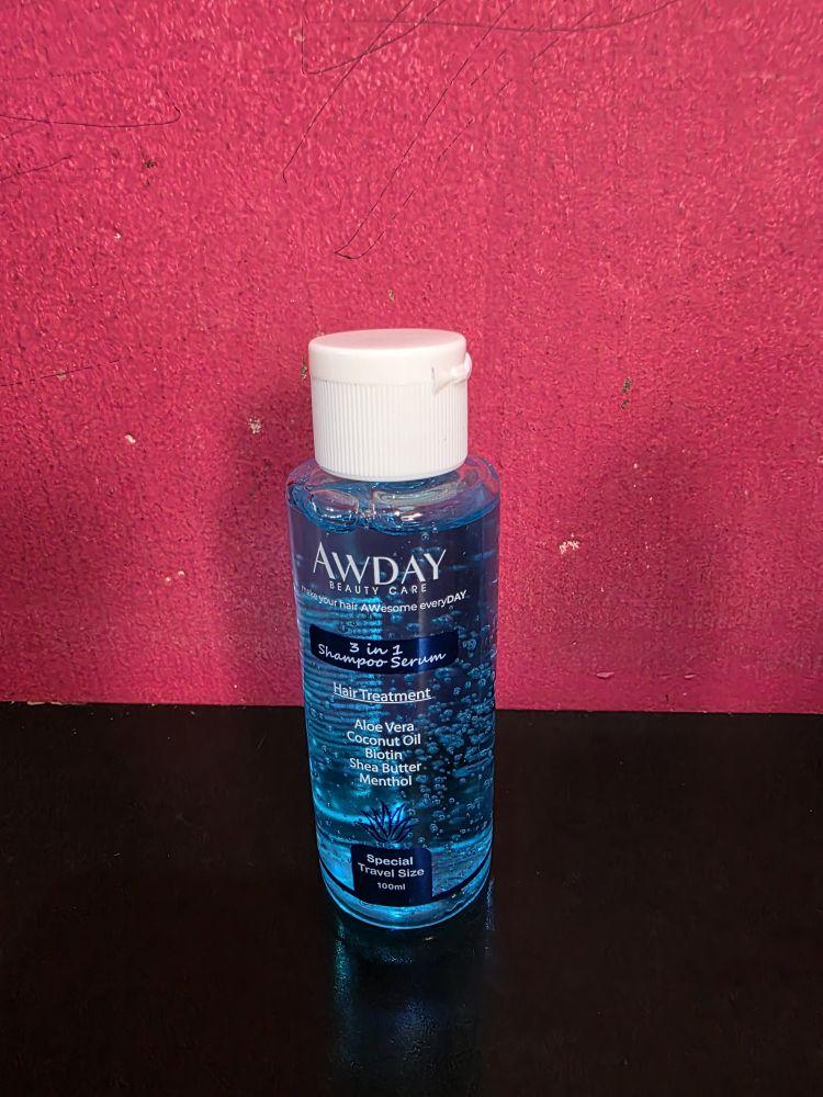 READY! AWDAY SHAMPOO SERUM 3in1 250ML & 100ML SHAMPOO AWDAY HAIR TREATMENT Haircare Rontok Wangi Biotin Biru Conditioner Kering Ketombe READY! AWDAY SHAMPOO SERUM 3in1 250ML & 100ML SHAMPOO AWDAY HAIR TREATMENT Haircare Rontok Wangi Biotin Biru Conditioner Kering Ketombe