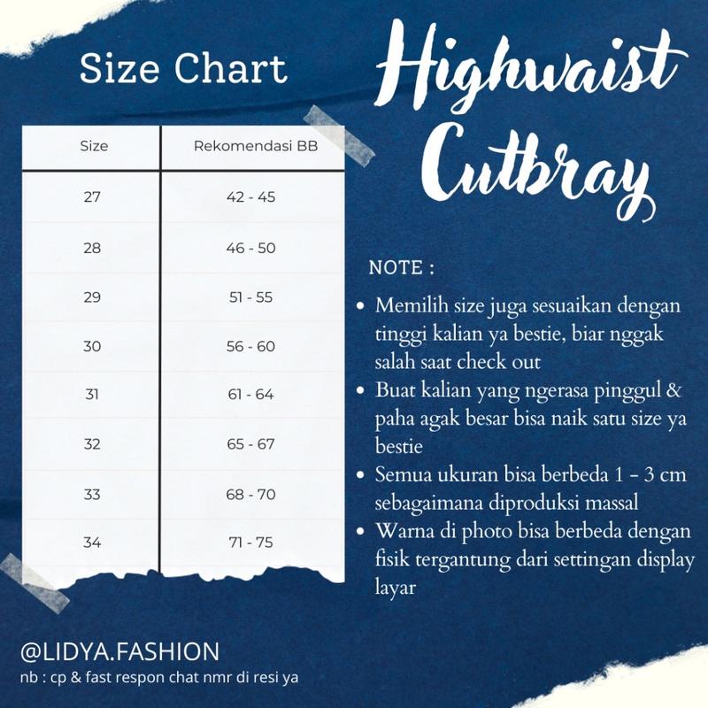 Product Introduction of UP Jeans Cutbray Haigwaist Celana Panjang Wanita  Warna Retro Streatch 23