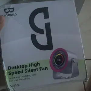 GOOJODOQ GFS008 High-speed Desktop Turbine Circulating Fan Kipas Angin Kipas Dinding Digital Display Adjustable Kipas Meja Kipas Dinding - Official.