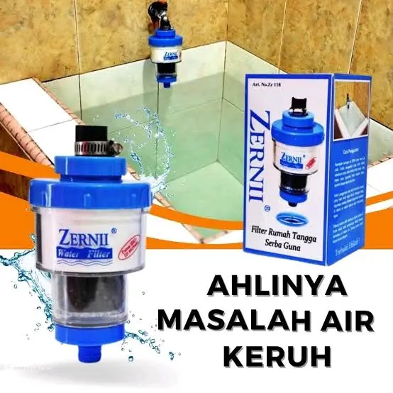 SIAP KIRIM FILTER AIR SARINGAN ZERNII LENGKAP DENGAN BOX PENYARING AIR KOTOR WATER FILTER PEMURNIAN AIR Karbon