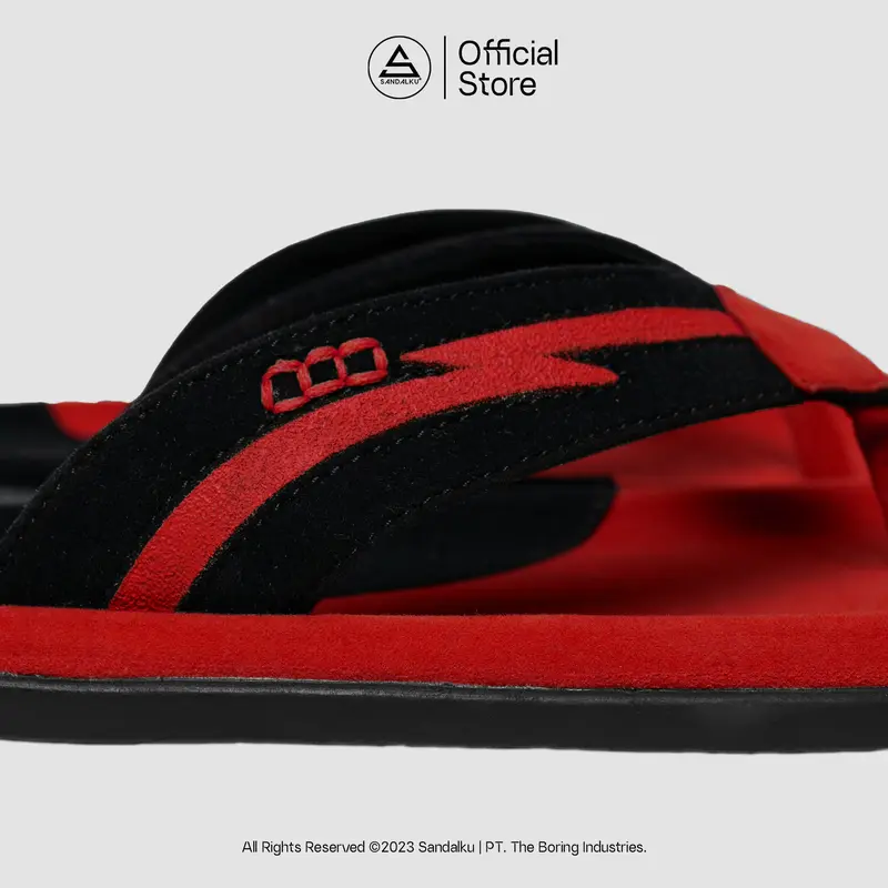 Sandalku - Sandal Pria Flipper ATX Red Black 2