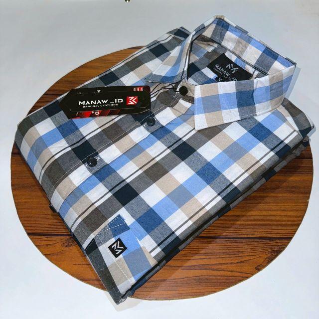 Product Introduction of Kemeja Pria Yandet Tangan Pendek Model Terbaru Cowok Motif Kerja Dewasa Katun Distro Surfing Casual Baju - Santai, Panjang, Merah, Jeans, Slim, Hitam, Nyaman, Lembut, Formal, Biru Kotak Hem 8