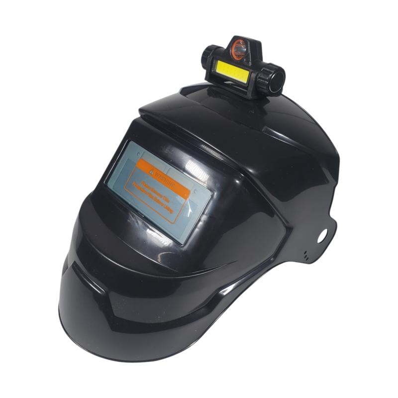 KALLA Helm Topeng Las full face Otomatis gelap terang listrik Auto Welding Mask with senter LED 8