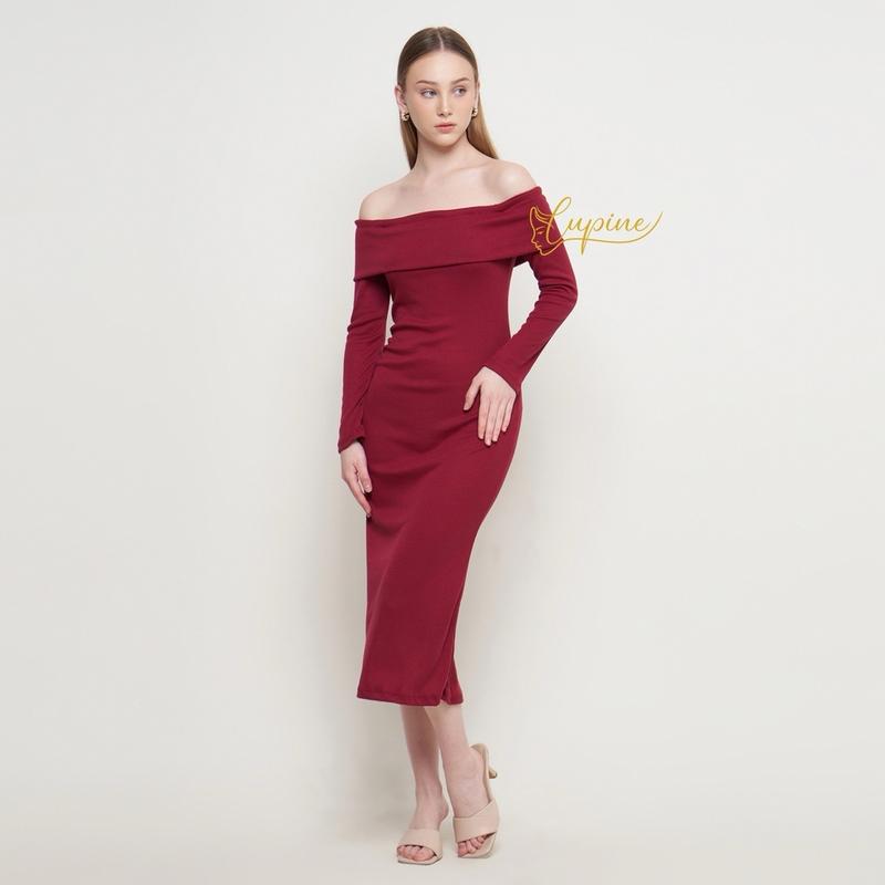 Callie Sexy Sabrina Long Dress - Bodycon Press Body - Dress Sabrina Kondangan Party 1