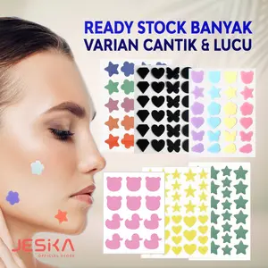 Acne patch pimple patch lucu penghilang jerawat stiker jerawat siang malam motif lucu warna warni bentuk bintang untuk jerawat isi 28