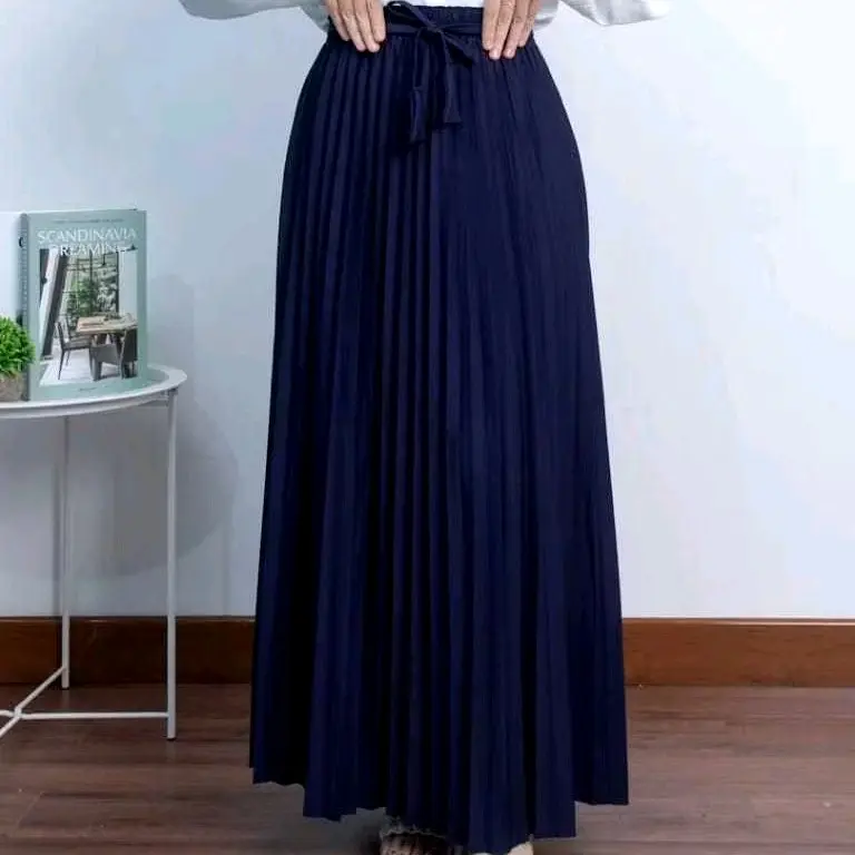 silvesh ROK PLISKET PREMIUM TEBAL/ROK PANJANG/ ROK POLOS/ROK PLISKET MAYUNG/MURAH/ROK JUMBO/M-XL Bawahan 1