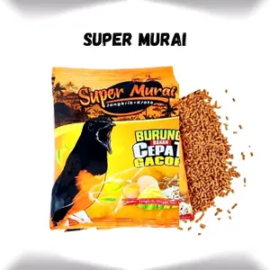 SEMPATI SUPER MURAI - Pakan burung super murai batu 100 gr Voer Pur Kasar Makanan Burung Murai Murai batu Kacer Voer Jangkrik pentet Decu Cucak Trucukan gold coin murai pastol voer burung dosis tinggi untuk burung murai gacor