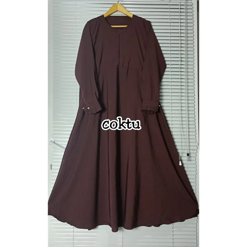 GAMIS WOLFIS GRADE A POLOS ONLY Muslim Wanita Dress Syari Basic Simple 5