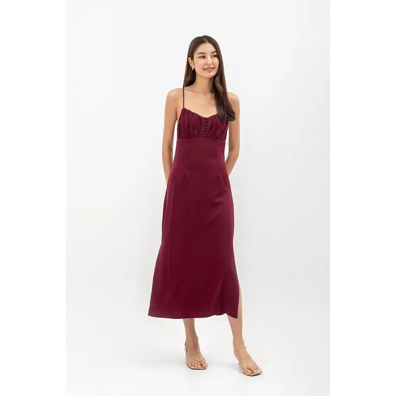 KARINA EYELET DROPWAIST DRESS - TikTok Shop Singapore
