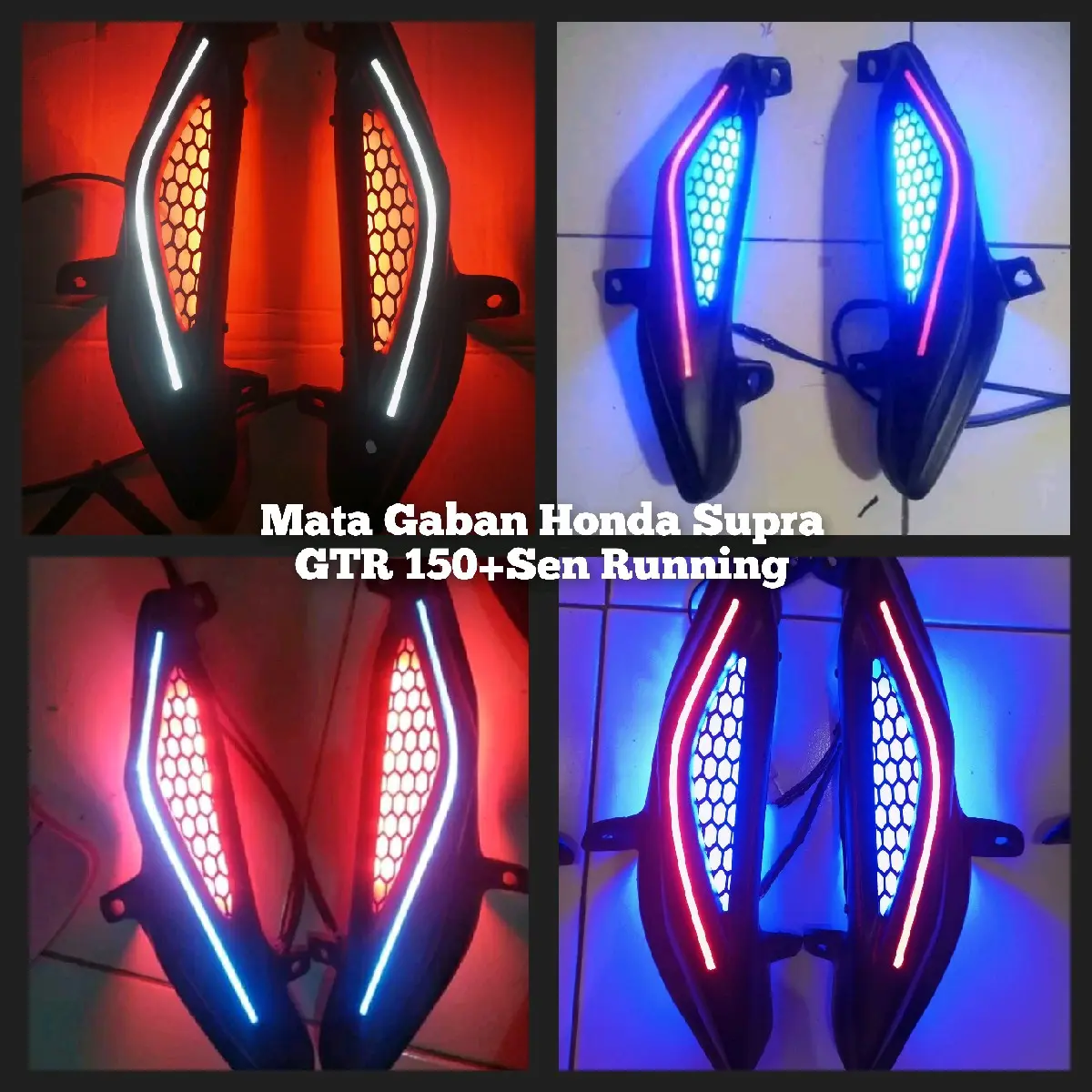 Lampu Mata Gaban Motor Honda Supra GTR 150 + Sen Running [Bonus Flasher]