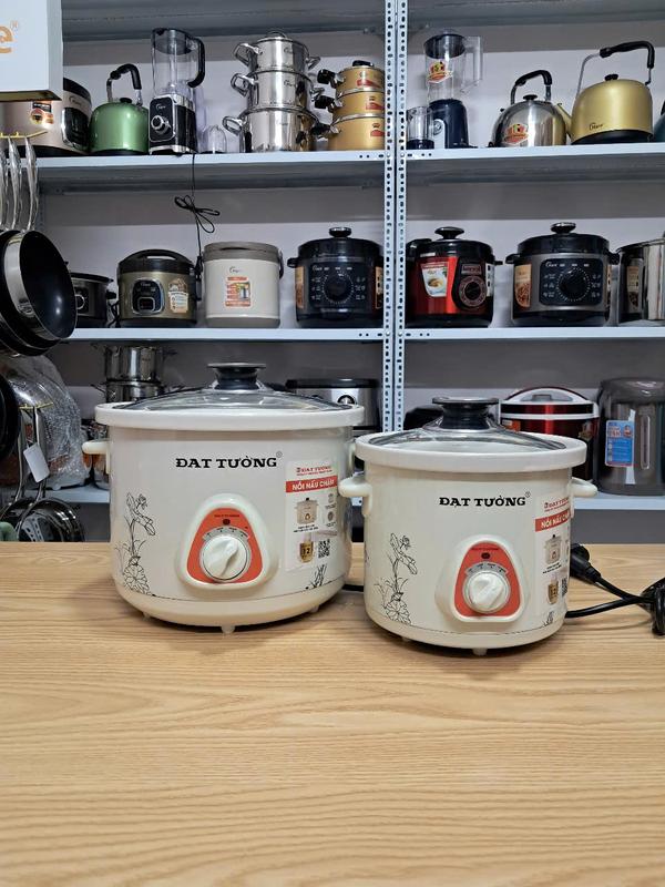 NỒI NẤU CHẬM ĐẠT TƯỜNG 1.5L hoặc 2.5L - Kho cá, kho thịt, nấu cháo,....- Hàng chính hãng - Bảo hành 12 tháng Nấu Ăn Nồi Cơm Điện Nấu Cơm