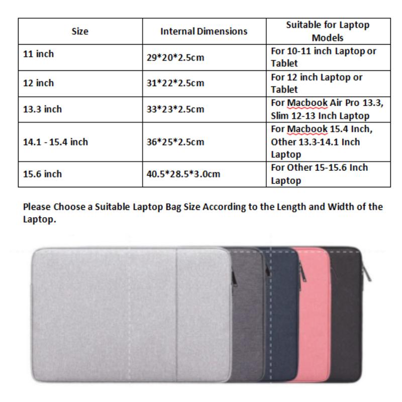 Premium Waterproof Computer Bag, Laptop Sleeve for MacBook Pro & Air 7