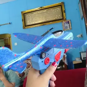 Mainan Anak Pesawat Terbang Berlampu / Mainan Pesawat Busa / Mainan Peluncur Pesawat / Mainan Pesawat Terbang Anti Rusak / Mainan Kreatif Anak Edukasi Aktivitas Outdoor / Mainan Permainan Orang Tua-anak