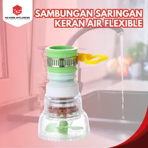 KS Sambungan Saringan Kran Air Flexible Dengan Batu Maifan Penjernih Air