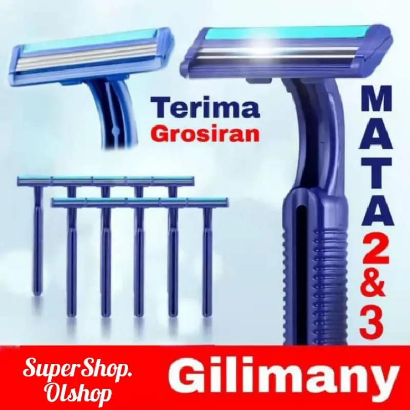 Alat Cukur/Cukuran Jenggot/Cukuran Kumis/Gilimany 3 Mata Pisau 0