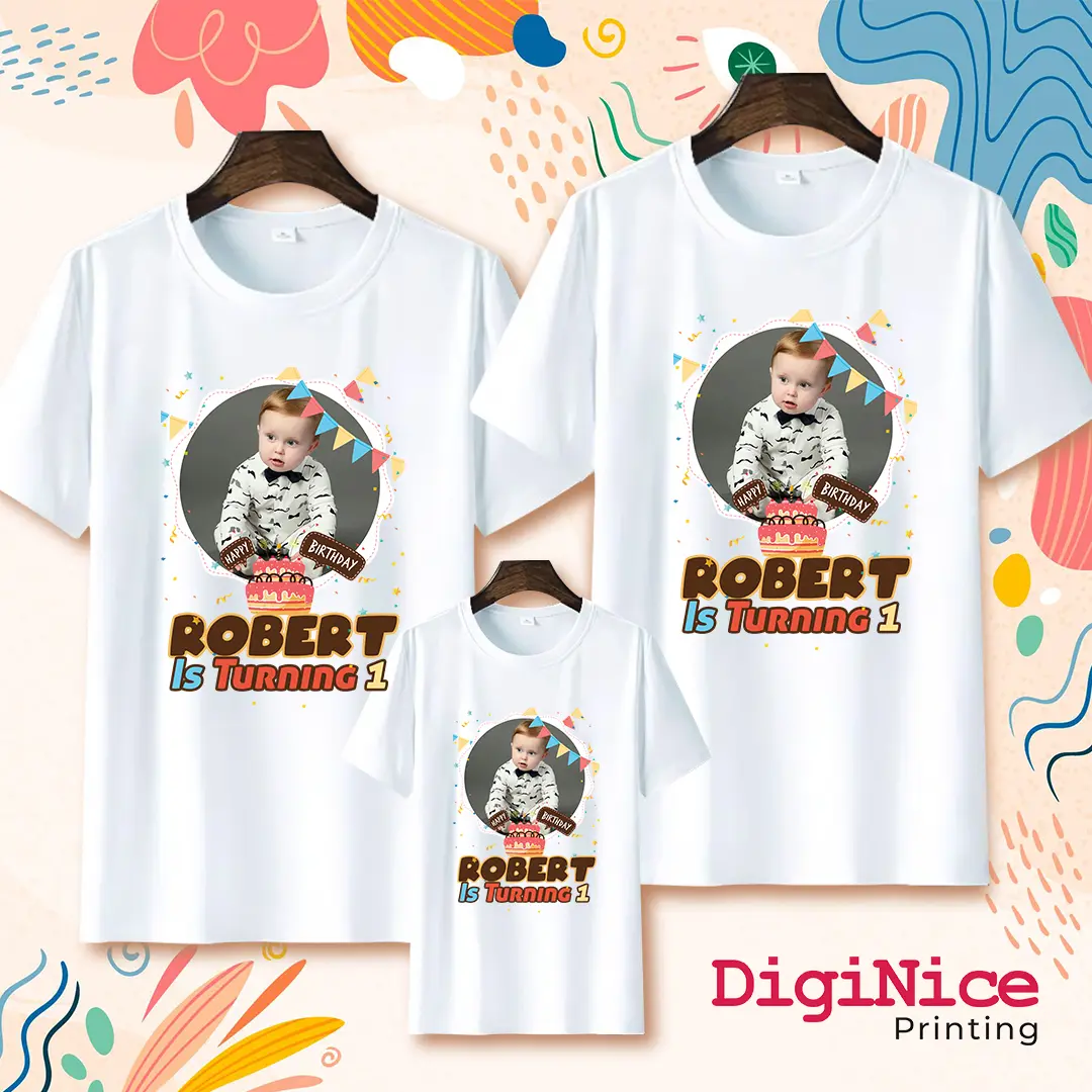 Baju Kaos Custom Couple Birthday Ulang Tahun Keluarga Family Custom Photo Pasangan Katun