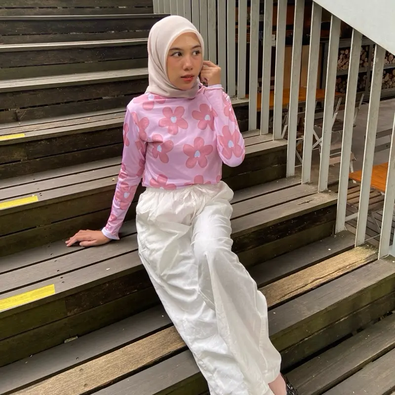 JEMINE MESH TOP JEMINE  MENYERAP KERINGAT Spandex Nyaman Baju