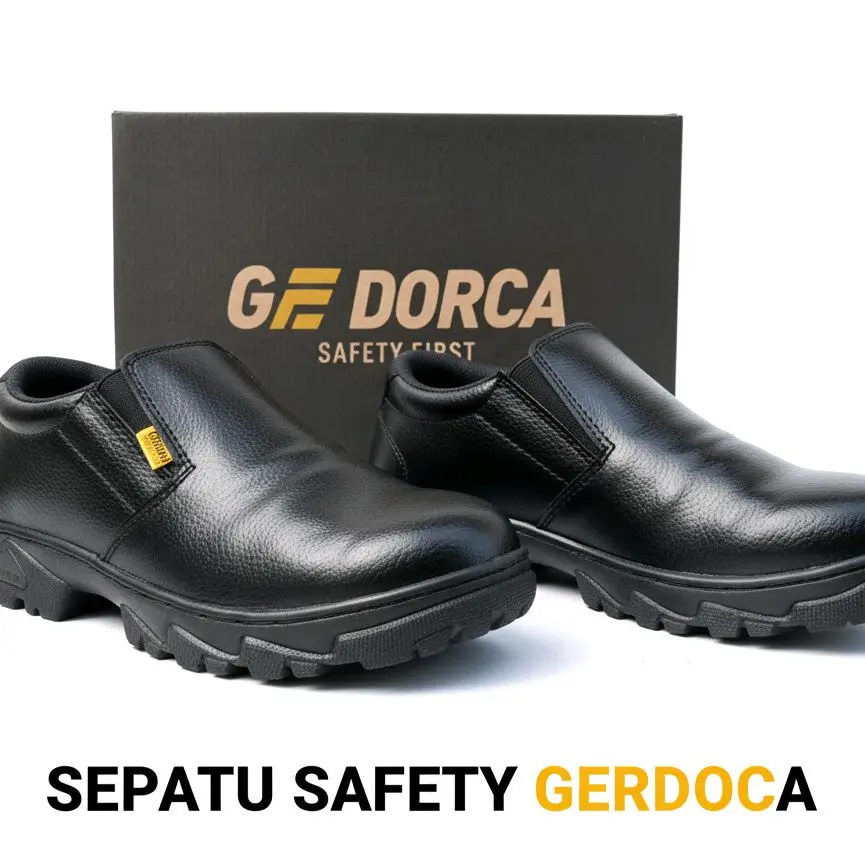 SEPATU SAFETY UJUNG BESI. ANTI SLIP. SEPATU SLIP ON. GEDORCA. SEPATU KERJA. SEPATU PROYEK  PABRIK. SEPATU PRIA DAN WANITA bisa bayar di tempat