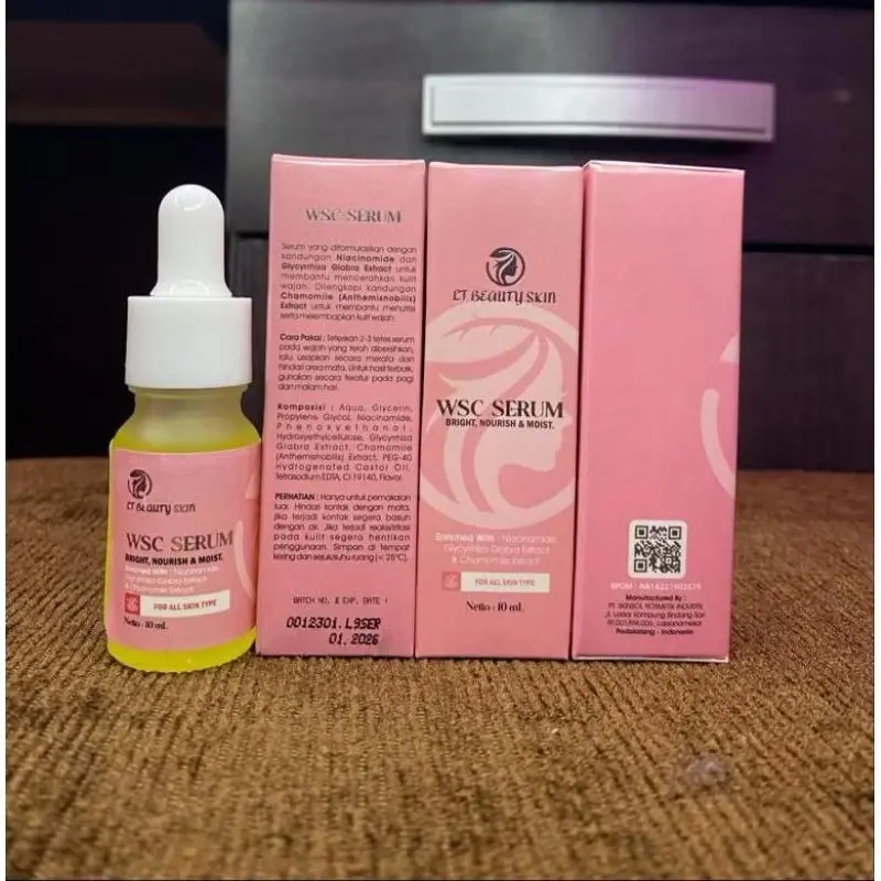 Serum WSC BPOM Original Super Glowing Pink 10 gr - Perawatan Wajah - Vitamin, Bopeng, Essence, Pencerah