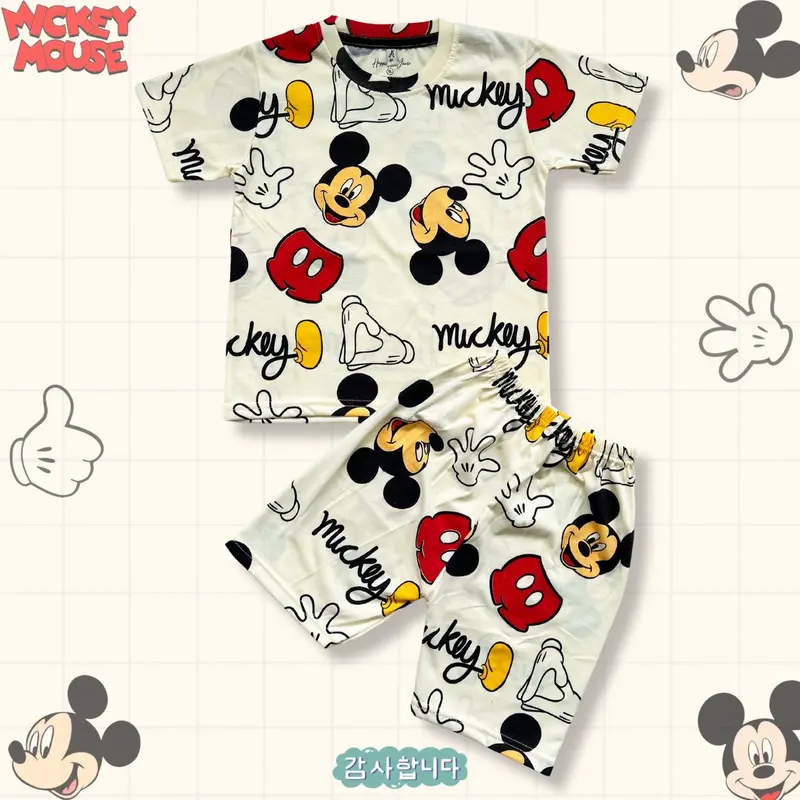 BIG SIZE SETELAN DINO COLORFUL CREAM FULLPRINT ANAK Minimalist Multicoloured 6