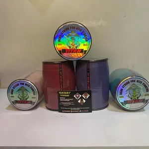 Benang Gelasan Matot Titan Jumbo 12000 Yard Klos Kayu Bahan Putih Tekstur Sasap Padi