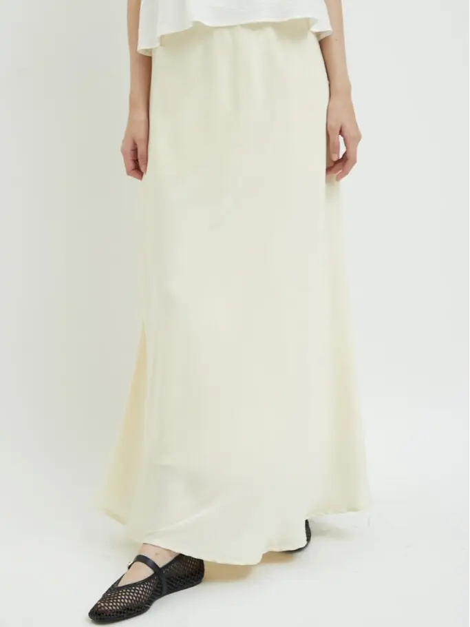 Shopatvelvet - Gia Skirt Sateen Maxi Women Panjang Wanita