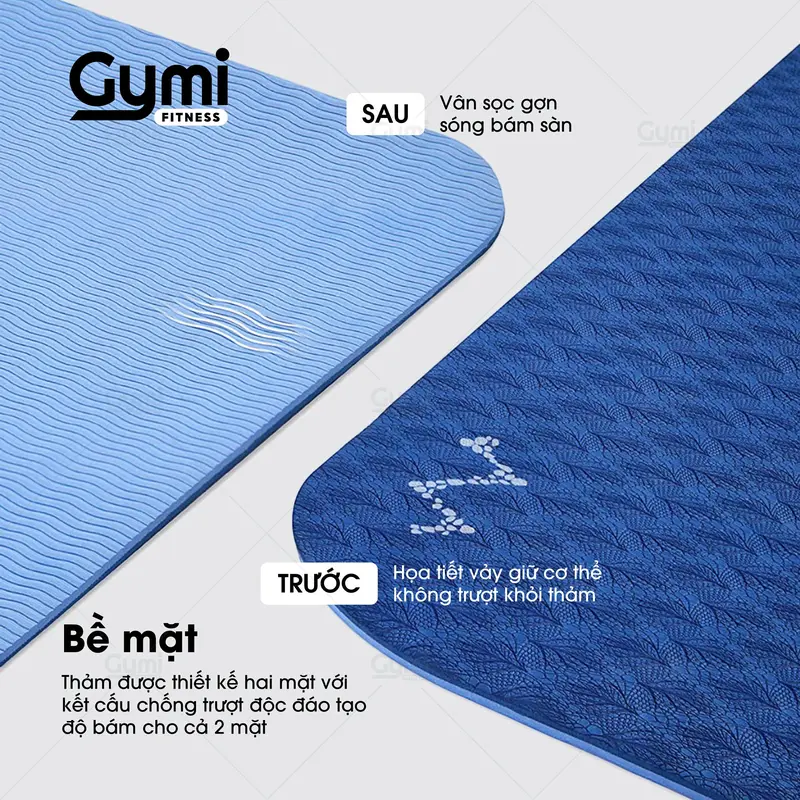 Thảm Tập Yoga | Thảm Tập Gym TPE Siêu Bền 6mm 8mm 4