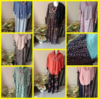 Product Review of Set gamis hijab Babarpindo Setorjoan Set Hijab LD 110 Pb 138 || gamis set hijab Busui Friendly Bahan Rayon Premium Nyaman - Dress Mewah Muslim Ibu Menyusui Panjang bahan  Lembut bisa COD from m**. 🥀** 1