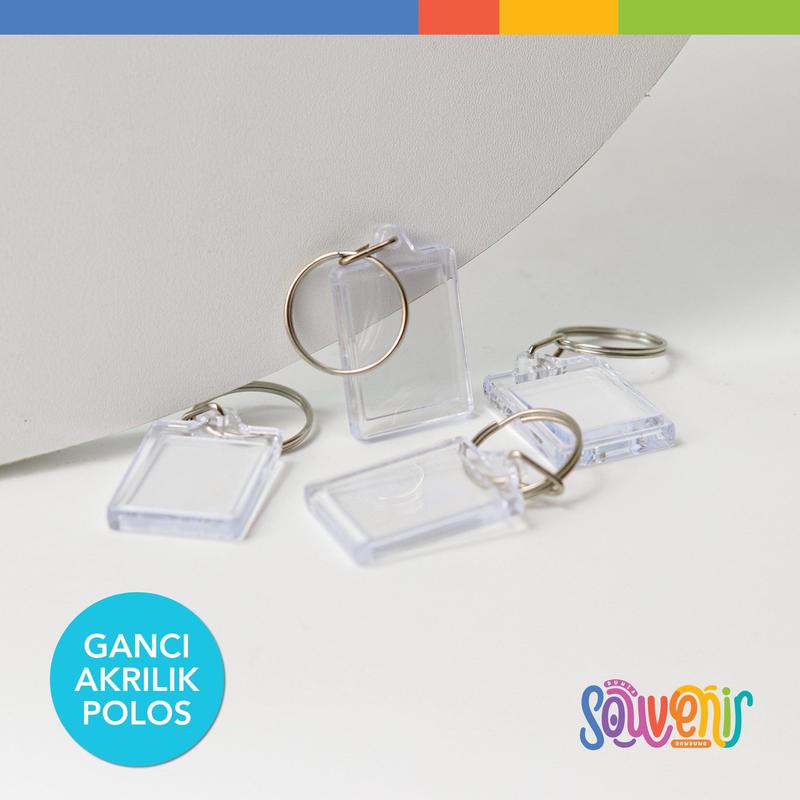 Gantungan Kunci Akrilik POLOS | Ganci Akrilik POLOS | BAHAN Keychain ...
