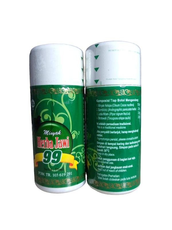 Minyak But-But Herba Jawi 99 Original Isi 75ml 3