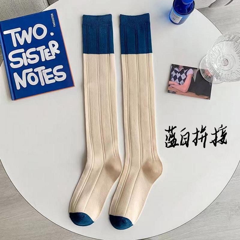 Product Introduction of Tất Cao Đến Đầu Gối Cho Nữ, Tất Dài Sọc Nhiều Màu Sắc, Mỏng, Cho Mùa Hè, Cho Nữ Sinh, Học Sinh, Tiệc Tùng, Trường Học, Thoải Mái Jean 34
