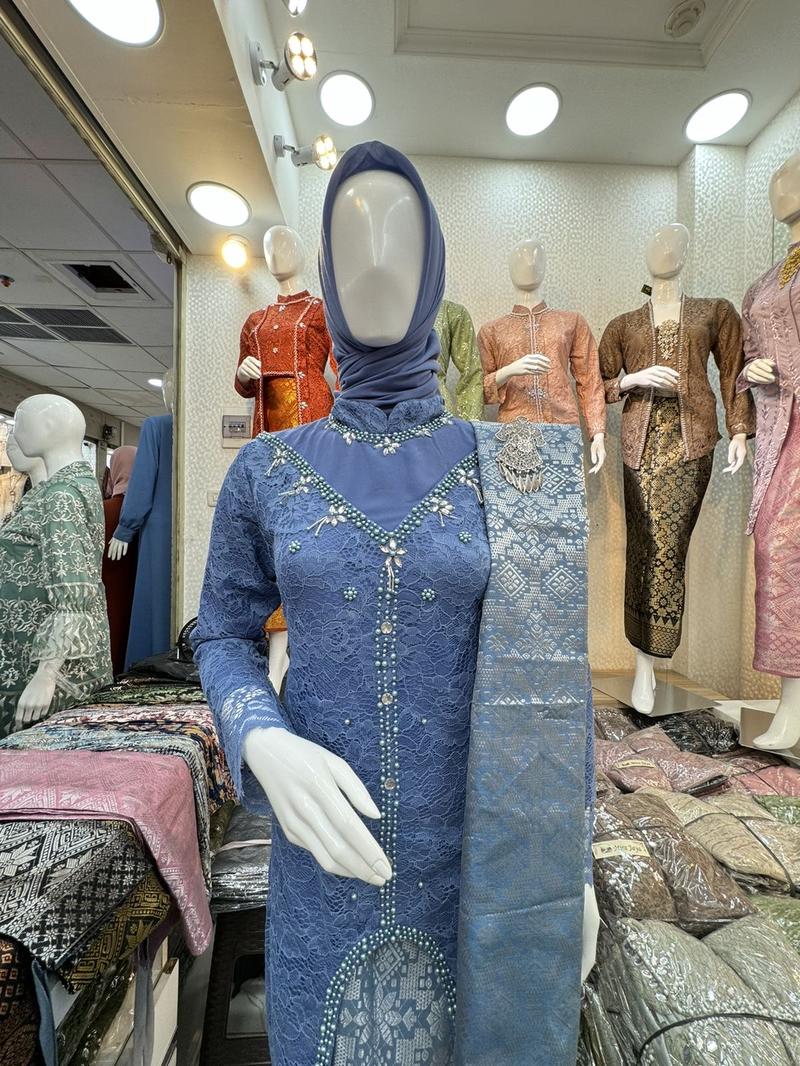 Product Introduction of Kebaya Payet Dada Songket Lilit untuk Pesta, Lamaran, dan Wisuda - Wanita, Dress Panjang Mewah 2