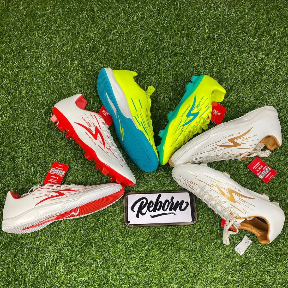 Specs - Sepatu Sport Soccer & Futsal Accelerator Lightspeed Reborn 37 - 45 Original! Tanpa Hak Boots Boots